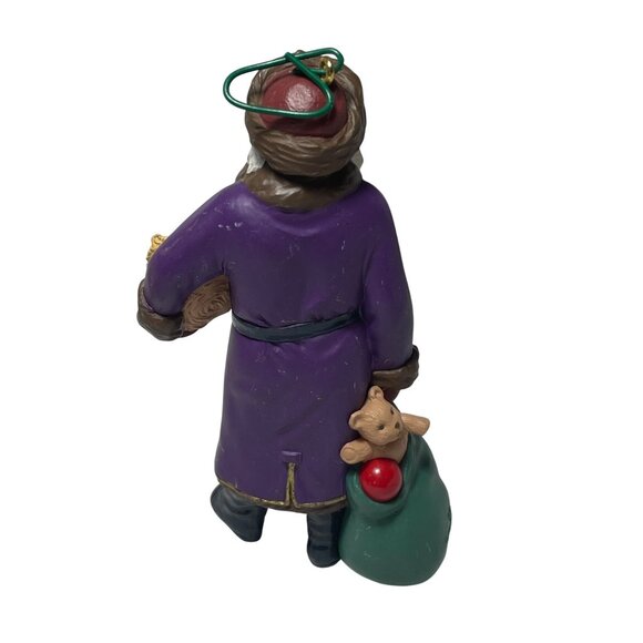 Hallmark Ornament Merry Olde Santa Christmas Purple - Picture 2 of 4